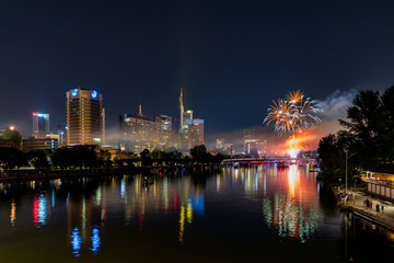 Frankfurt Firework at Museumsufer-Festival