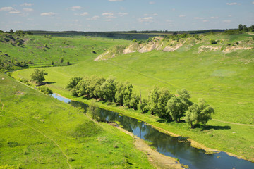 Vorgolsky rocks near Yelets. Lipetsk region. Russia