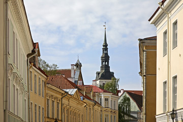 Fototapeta premium Church of St. Nicholas - Niguliste kirik in Tallinn. Estonia