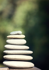Fototapeta na wymiar Stones that are balanced offering relaxation