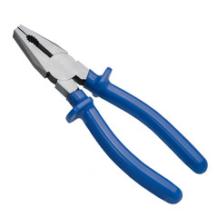 Blue plier isolated on white background, hand tool