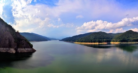 Vidraru lake from Romania