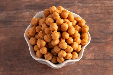 Caramel Bits Used for Baking on a Wooden Table