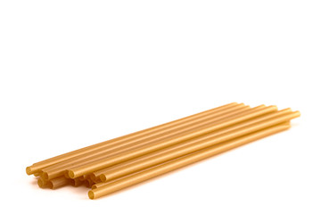 Bunch of Bamboo or Sugarcane Straws an Environmentally Friendly Alternative to Plastic