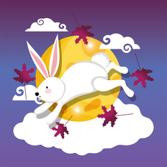 rabbit happy moon festival image