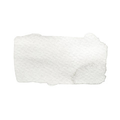 Paloma gray watercolor stain. Neutral tint color rectangle shape. Hand drawn elegant element on white isolated background