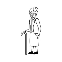 Grandmother cartoon vector design