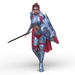 Obraz premium 戦う女戦士