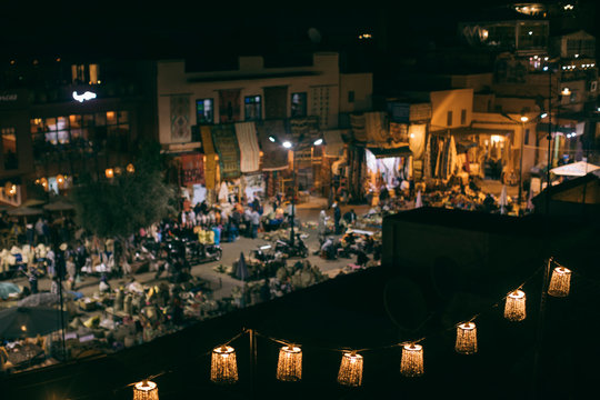 City Of Marrakech At Night