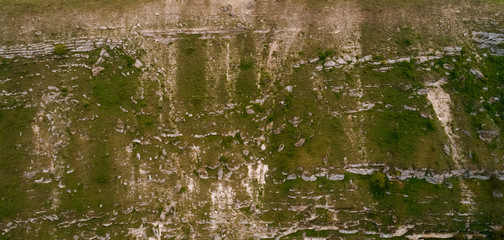 A rocky, abrupt valley shot from above.