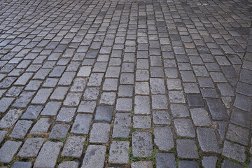 Cobble stone streets in Prague are still intact after many years of use