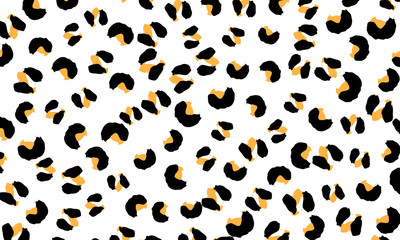 Leopard print design. Animal skin pattern.