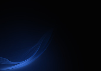 Abstract background waves. Black and blue abstract background for wallpaper or business card
