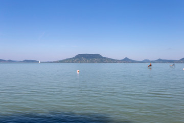 Lake Balaton view from Fonyod, Hungary.