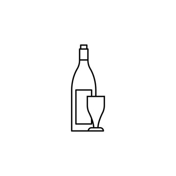 Wine vector icon. Wine vector illustration