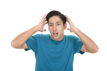 Naklejka premium 若い男性 