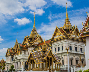 Fototapeta premium Grand Palace views in Bangkok in Thailand