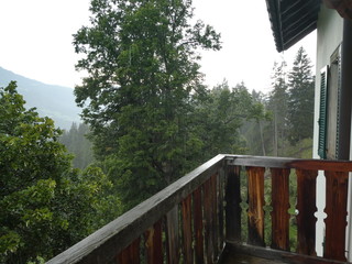 Rain in the mountains