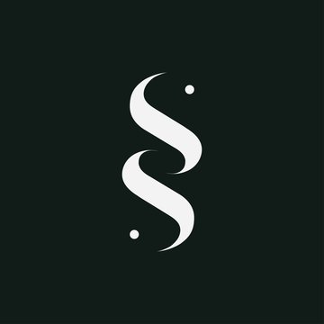 Double S icon.Letter S S icon logo design template.creative initial S S symbol.SS icon