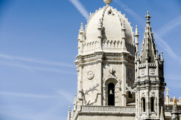 tower of the cathedral in florence italy, in Lisbon Capital City of Portugal