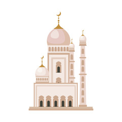 taj mahal mosque building icon