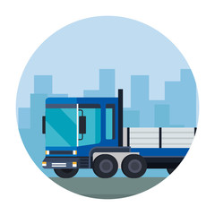delivery service truck vehicle icon