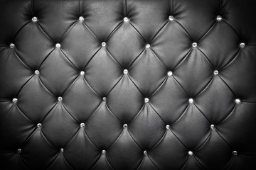 uxury texture of leather furniture decorated with crystal