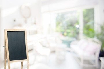 Table Top And Blur Interior of The Background