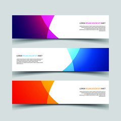 Fototapeta premium Vector Abstract design banner web template