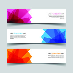 Fototapeta premium Vector Abstract design banner web template