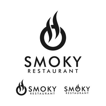 Smoky restaurant logo design inspiration