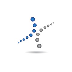 Molecule vector icon illustration