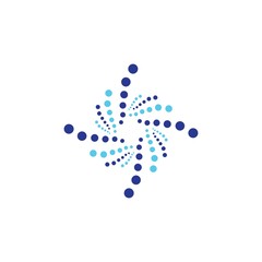 Molecule vector icon illustration