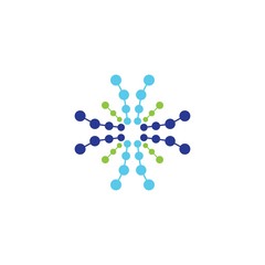 Molecule vector icon illustration
