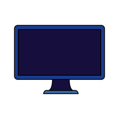 desktop computer device isolated icon