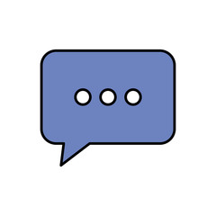 speech bubble message isolated icon