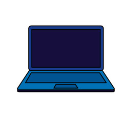 laptop computer electronic isolated icon
