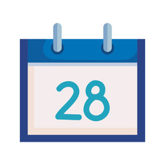 calendar reminder date isolated icon