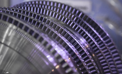 internal steam turbine open and exposed palettes © mailsonpignata