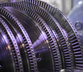 internal steam turbine open and exposed palettes © mailsonpignata