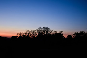 Sunset in the backwoods of northeastern Brazil.