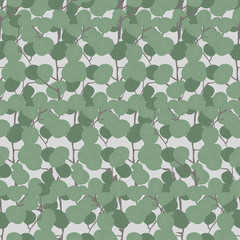 green leaves Eucalyptus Rose Collection seaml stock