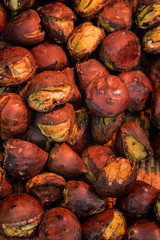 Delicious Roasted chestnuts. ( Tianjin chestnut, Japanese chestnut )