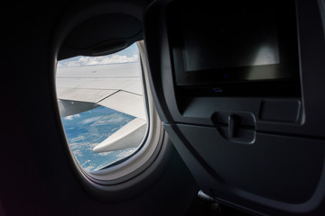 view from airplane window