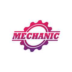 Mechanic Logo Template Design Vector, Emblem, Design Concept, Creative Symbol, Icon