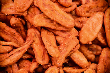 Banana deep fire on sell in market