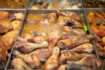varieties of food in the restaurant
