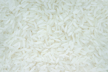 Long grain white rice background, Close up shot of the rice background,  closeup