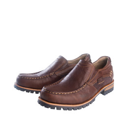 shoe or male brown leather shoes on a background.