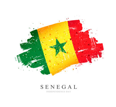 maillot sénégal drapeau senegal flag Stock Illustration